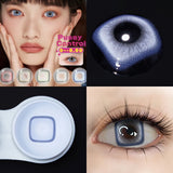 6 Months Wear Myopia Colored Lenses Power Pussy Control Grey Soft Contacts Cosplay Eye Makeup Cosmetic
