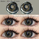 1 Pair Colored Contact Lenses Cosplay Colorful Contact Blue Eyes Contact Anime Red Lenses Halloween white Lenses