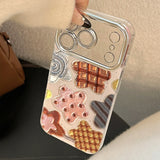 Korean Colorful Stars Glitter Plating Phone Case For iPhone 17 Air 16e 15 14 13 12 11 Pro Max XS X XR 7 8 Plus Shockproof Cover