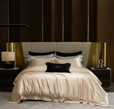 1000TC Lyocell Cotton Brocade Silky Feel Skin-friendly Hollow Lace Bedding Set Duvet Cover Set Flat/Fitted Bed Sheet Pillowcases