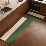 Fashion Minimalism Kitchen Mat Long Strip Runner Kitchen Rug PVC Leather Washable Floor Mats Waterproof Oil-proof Kitchen Carpet