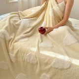 Autumn Warm Blanket Office Sofa Nap Leisure Blanket Thickened Coral Velvet Shawl Air Conditioning Cover blanket
