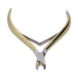 Stainless Steel Model D-501 Cuticle Nippers Gold Color Non-Slip Handle Professional Nail Cuticle Trimmer D-501 Model