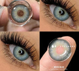 1Pair Fashion Colorful Contact Lenses for Eyes Blue Eye Lenses Brown Contacts Gray Pupils Yearly Cosmetic Green Lenses