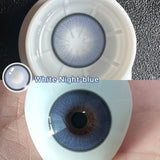 1 Pair Myopia Fashion Lens Prescription Colored Contact Lenses Beauty Pupils Purple Eye Lenses Blue Eye Color Lenses