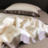 4Pcs Natural Bamboo Fiber Super Soft Silky Cool Feeling Skin-friendly Bedding Set Duvet Cover Bed Sheet/Fitted Sheet Pillowcases