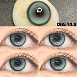 1 Pair Korean Lenses Colored Contact Lenses with Prescription Myopia Lenses with Degree Blue Lenses Fast Shipping