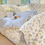 New Cotton Single Duvet Cover Printed Garden Quilt Cover Skin Friendly Breathable Bedding 150x200 180x220 220x240 200x230