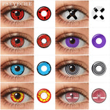 14MM Sharingan Rinnegan Halloween Contact Lenses Sclera Lenses Cosplay Contacts Eye Contact Lens Crazy Lens For Eyes