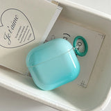 Simple Style Sky Blue Gradient Earphone Case  For Apple AirPods Pro 2 Soft Protection Cover For AirPods 1 2 3 4 Headphone Shell