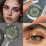 Color Contact Lenses Natural Small Pupil Colored Contacts Soft 1Pair Half Year Prescription Contact Lenses