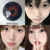 1 Pair(2pcs) Brown Beauty Colored Contact Lenses for Eyes Purple Halloween Lens Big Eye Lens Natural Look Gray Blue Lens