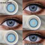 1Pair Fashion Colored Contact Lenses for Eyes Big Blue Eye Lens Natural Yearly Cosmetics Beauty Women Men Pupils