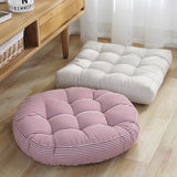 Stripe Garden Patio Seat Cushion Round Chair Pad Home Floor Cushion 22 Inch Window Pad Throw Pillows Indoor/Outdoor