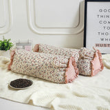 1pcs Cotton Double-layer Sand Buckwheat Shell Headrest Cute Floral Rabbit Ear Breathable Pillow Comfortable Cervical Bolster