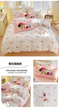 Washed Cotton Pink Duvet Cover Girl Room Decor Breathable Comforter Cover with 2 Pillowcases Bed Linens Bedding Set Home Textile