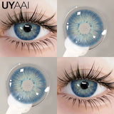 New Brown Colored Contact Lenses Natural Look Green Eye Lenses Gray Contact Women Gray Lenses 2Pcs