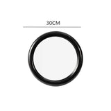 CuteLife Yellow Round Plastic Frame Makeup Decorative Mirrors Aesthetic Dressing Table Mirror For Bedroom Home Decor Wall Mirror