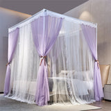 New Summer Pricess Mosquito Net for Home Decor with Bracket Palace Bed Curtain Tent for Girls Canopy 1.2m 1.5m 1.8m 2m Bed