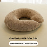 Professional Salon Use round Face Pillow Massage Bed Hole Pad Removable Cover Neck Shoulder Back Massager U-Shaped Pillow