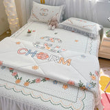 New Latex Summer Mat Summer Quilt Four-Piece Washable Summer Fabric Cooling Mattress Dormitory Soft Seat
