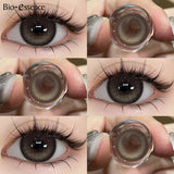 1 Pair Natural Color Contact Lenses Korean Brown Lenses Beauty Fashion Gray Lense Blue Lenses with High Quality Lens