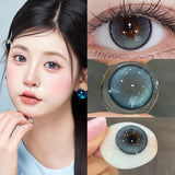 1Pair Blue Contact Lenses with Degree Cosmetics Beauty Pupils Yearly Use Soft Lenses Contacts Natural Fast Shipping