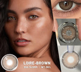 New 1Pair Blue Eyes Contact Colored Contact Lenses Gray Brown Colorful Beautiful Pupils Green Eyes Contact 6 Months Use