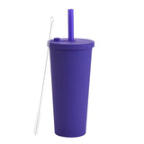 700ml,Double-Layer Straw Cup/MUG,Drinkware,Environmentally Friendly Plastic,Large Diameter,Transparent Milk Tea Cup,Holiday Gift