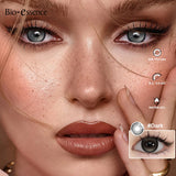Color Contact Lenses For Eye Natual Brown Contacts Lens Beauty Makeups Blue/Green/Gray Pupils for Dating and Party