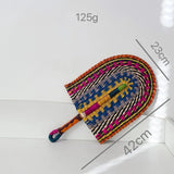 Seagrass Fan Braided Grass Woven Wall Hanging Straw Fan Decoration Vietnamese Fan Decor For Coastal Theme Cultural Enthusiasts