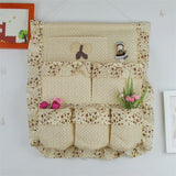 Home Storage & Organization Multilayer Fabric Hanging Storage Bag for Door Wall Wardrobe Dormitory Creative Organizer