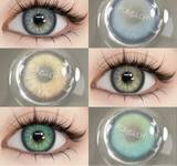 2pcs Natural Contact Lenses for Eyes Colored Blue Contact Lenses Gray Beautiful Pupil Green Lens Eye Makeup Korean Lens