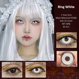 2pcs Cosplay Colored Contact Lenses for Eye Crazy White Contact Lenses Halloween Beauty Makeup Lens Anime Black Lens