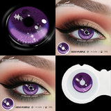 1pair Halloween Color Contact Lenses Cosplay Contact Lenses Anime Red Eye Lenses Blue Makeup Contact Lens Yellow Lenses
