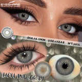 2Pcs Natural Color Contact Lenses Brown Contacts Gray Beautiful Pupils Blue Eye Lenses Yearly Green Beauty Makeup Lens