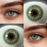 14.5mm Marsala Brown Colored Contact Lenses Yearly Disposable Soft Cosmetic Lens for Daily Dating Eye Beauty Contacts