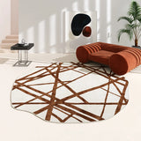 Irregular Carpets for Living Room Home Washable Non-slip Mat Modern Minimalist Bedroom Decor Round Carpet Thicken Lounge Rug