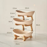 2/3 Layer Fruit Plate Home Snack Dish Creative Candy Dish Modern Dried Fruit Basket Living Room Plastic Cake Stand Snack Plates