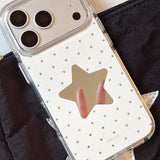 Mirror stars imd back cover for iphone 16 17 pro max 13 14 15 promax cartoon lovely phone case conque