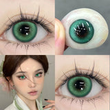 2PCS Hot Sale Color Contact Lenses with Prescription 0~-8.00 Degree Klein Butterfly Lenses Blue Pupils Beauty Eyes Lens
