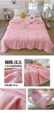 Embroidery Quilt Fluffy Soft Comfort Washed Cotton Embroidery Thin Quilt Machine Washable Blanket Dormitory Single Summer Quilt