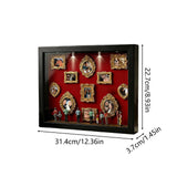 Small Museum Silhouette Box DIY Mini Fugurine Memory Decor Mini Museum Silhouette Frame for Wedding Holiday Home Apartment
