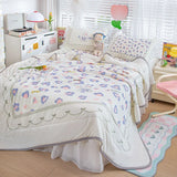 New Latex Summer Mat Summer Quilt Four-Piece Washable Summer Fabric Cooling Mattress Dormitory Soft Seat
