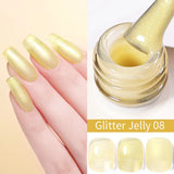 15ml Aurora Glitter Gel Nail Polish Iridescent Pearl Shimmer Effect Soak Off UV LED Manicure Varnishes