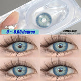 Myopia Color Contact Lens Degree 2Pcs Prescription Lenses for Eyes Natural Cosmetic Diopters Yearly Contact Lens