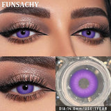 2PCS New Cosplay Colored Contact Lenses Halloween Contact Lenses Role Playing Beauty Makeup Products Enlarge Eyes Lens
