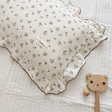 INS Ruffle Edge Gauze 100% Cotton Princess Pillow Case 30X50 48X74cm Breathable Pillowcase Decorative for Home Bedding Bedroom