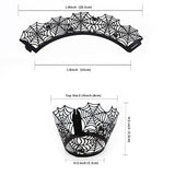 Halloween Cupcake Wrappers, Spider Web Cupcake Wrapper, Halloween Party Decorations Supplies 36Pcs