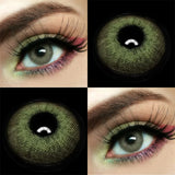 Colored Contact Lenses Lalens Chrome Brown Wild Cat Blue Green Gray Pairs Luster Color Contacts Eye Lens Eyes Half Year 2Pcs